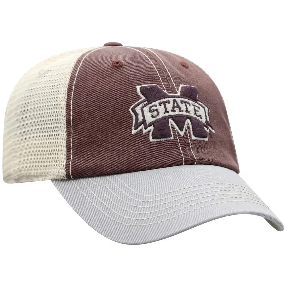 Mississippi State Bulldogs Top of the World Offroad Trucker Snapback Hat Maroon